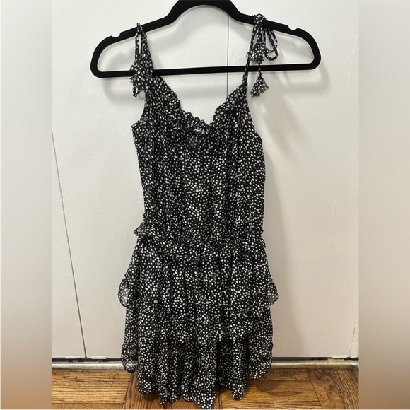 Misa Helena Dress, Black Polka Dot size small - Picture 3 of 4